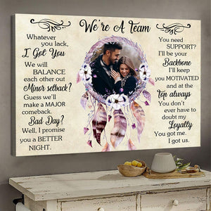 We Are A Team, Dreamcatcher - Personalized Photo Poster & Canvas - Gift For Couple banner-GG_b829ff34-cd5f-4929-9075-aa029b0bffaf.jpg?v=1644983388