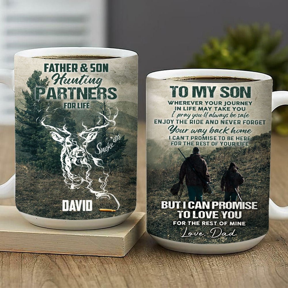 To My Son Hunting Partner For Life Deer Smoke Personalized Mug banner-GG_6ab77435-5da8-49db-958d-c227af6c7768.jpg?v=1631780100