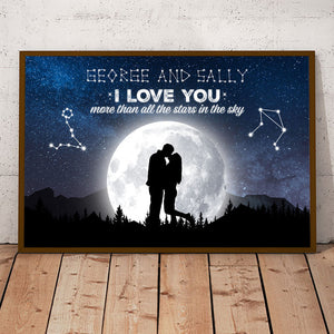 Moon And Star Silhouette Couple Zodiac Horoscope Signs Valentine Anniversary Gift Personalized Poster - Canvas banner-GG_868f9bfe-de5a-4a35-a731-434b1443e01f.jpg?v=1635568521