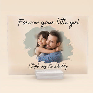 Dad and daughter custom photo acrylic plaque