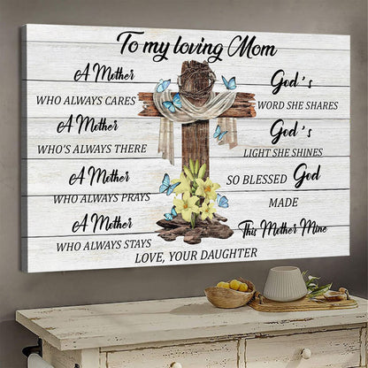God's Word Mom Shares Personalized Canvas Gift For Mom