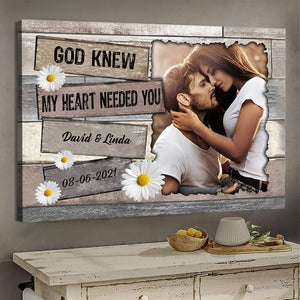 God Knew My Heart Needed You - Personalized Photo Poster & Canvas - Gift For Couple banner-GG_820aa3af-3537-495a-b8c1-3591a084ca9a.jpg?v=1644983322