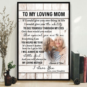 To My Mom How Special You Are To Me - Personalized Photo Canvas - Gift For Mom
