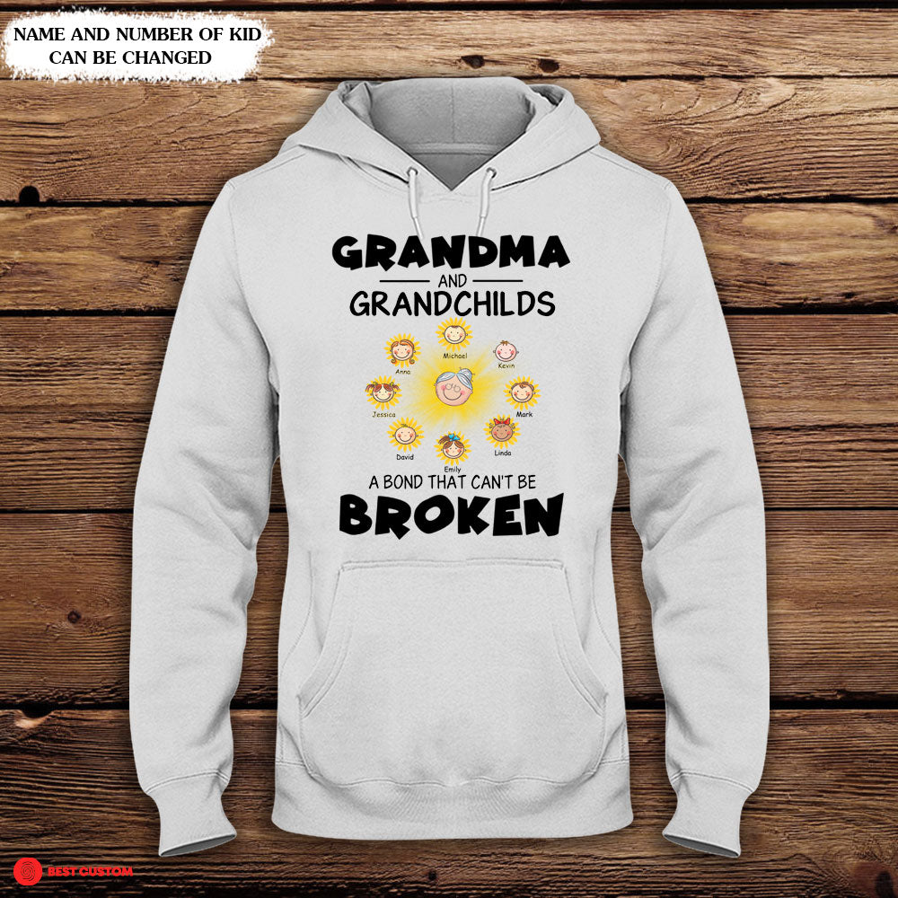 Grandma And Grandchild A That Can't Be Broken - Personalized Apparel - Gift For Grandma