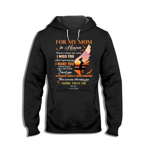 For My Mom In Heaven Personalized Apparel Memorial