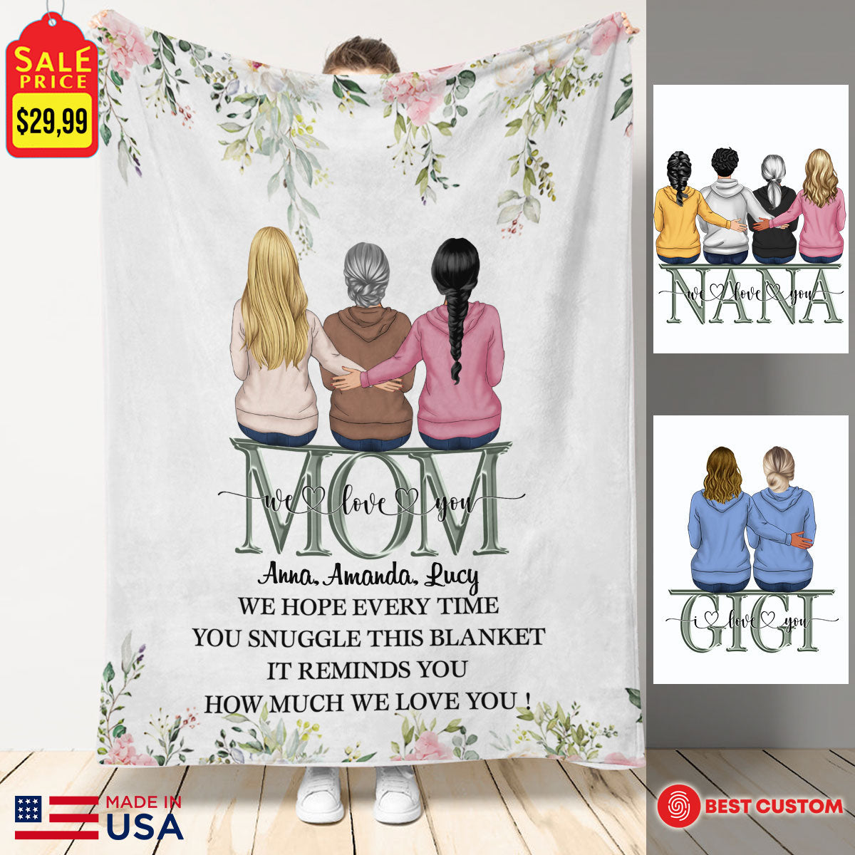 This Blanket Reminds You How Much We Love You - Personalized Blanket Gift For Mom banner-blanket---This-Blanket-Reminds-You---fb.jpg?v=1662536561