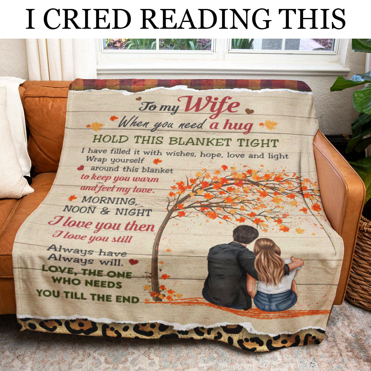 To My Wife When You Need A Hug Blanket Gift For Wife