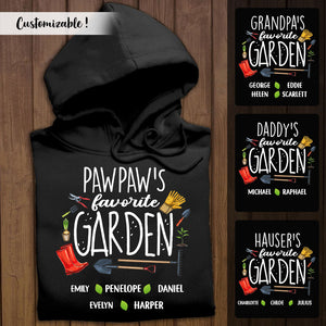 Pawpaw's Favorite Garden - Personalized Shirt - Gardening