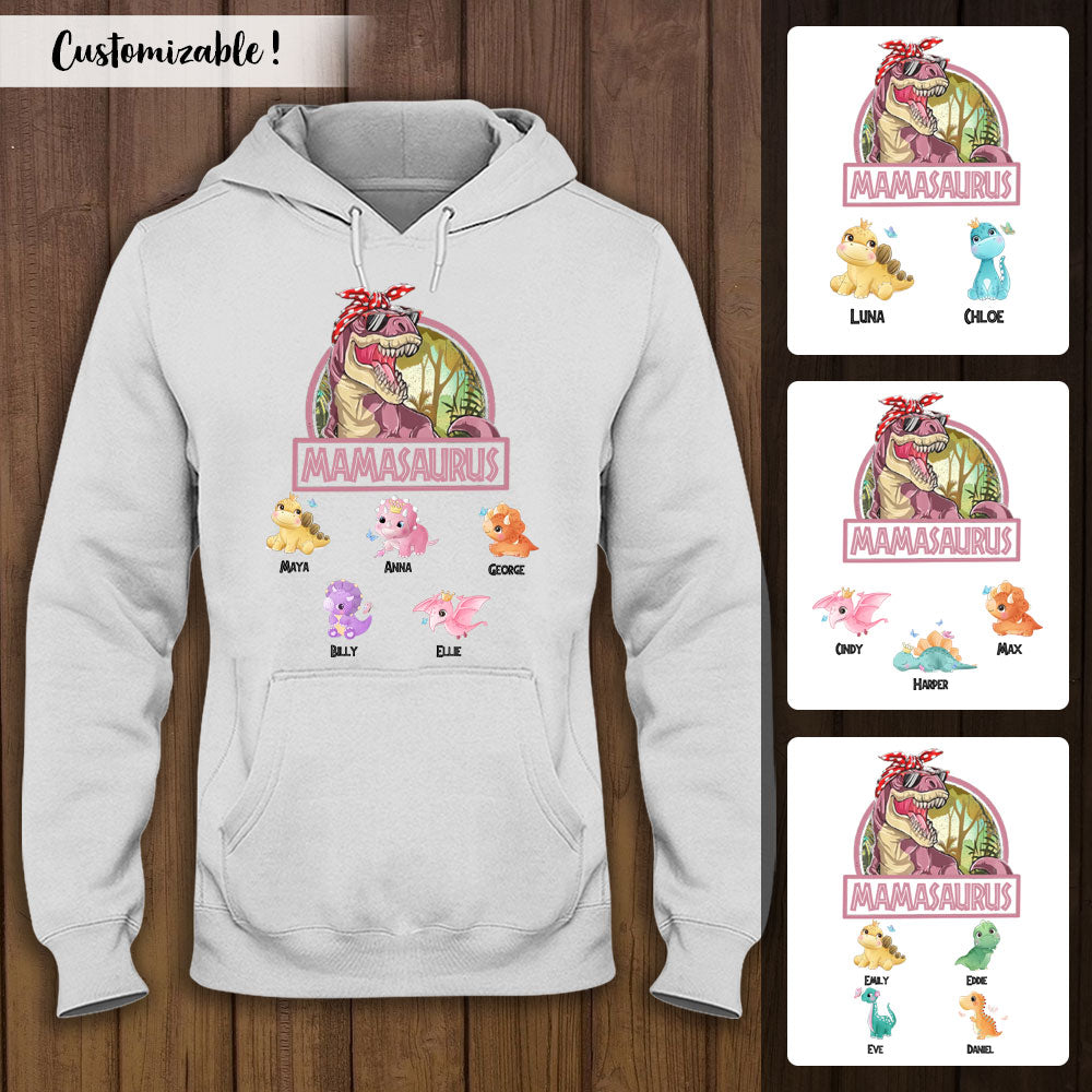 Mamasaurus Dinosaur Personalized Apparel Gift For Mom