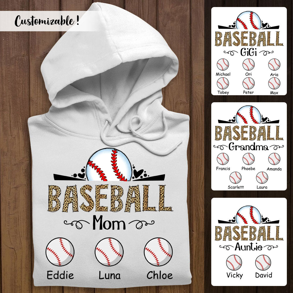 Baseball Mama Custom Name Apparel Gift For Mom