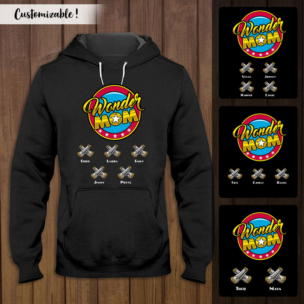 Wonder Mom Personalized Apparel Gift For Mom
