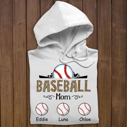 Baseball Mama Custom Name Apparel Gift For Mom