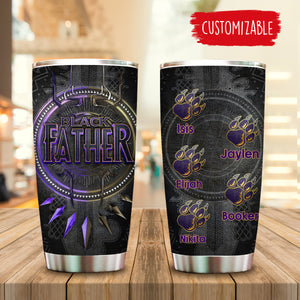Panther Black Father Personalized Tumbler Gift For Father