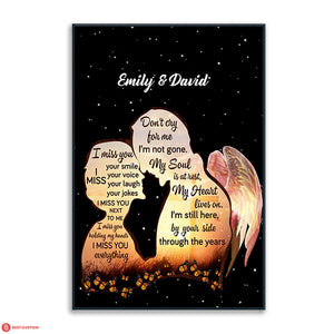 I Miss Your Smile Personalized Canvas Memorial