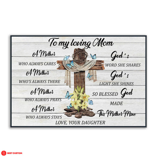 God's Word Mom Shares Personalized Canvas Gift For Mom