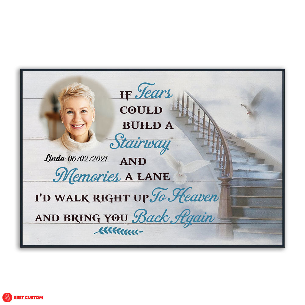 Bring You Back Again Custom Photo Canvas Memorial