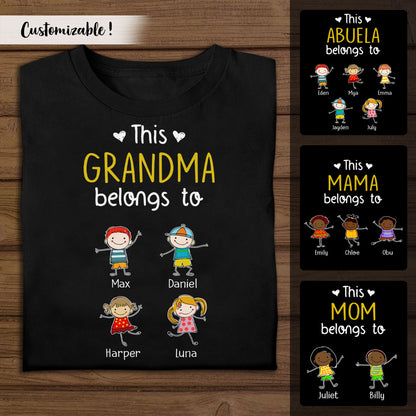 This Mom Belongs To Kids - Personalized Apparel - Gift For Mom
