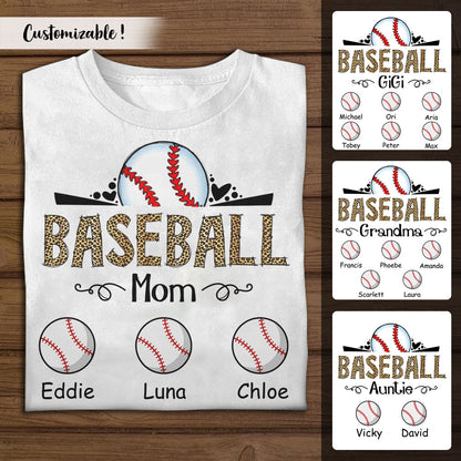 Baseball Mama Custom Name Apparel Gift For Mom