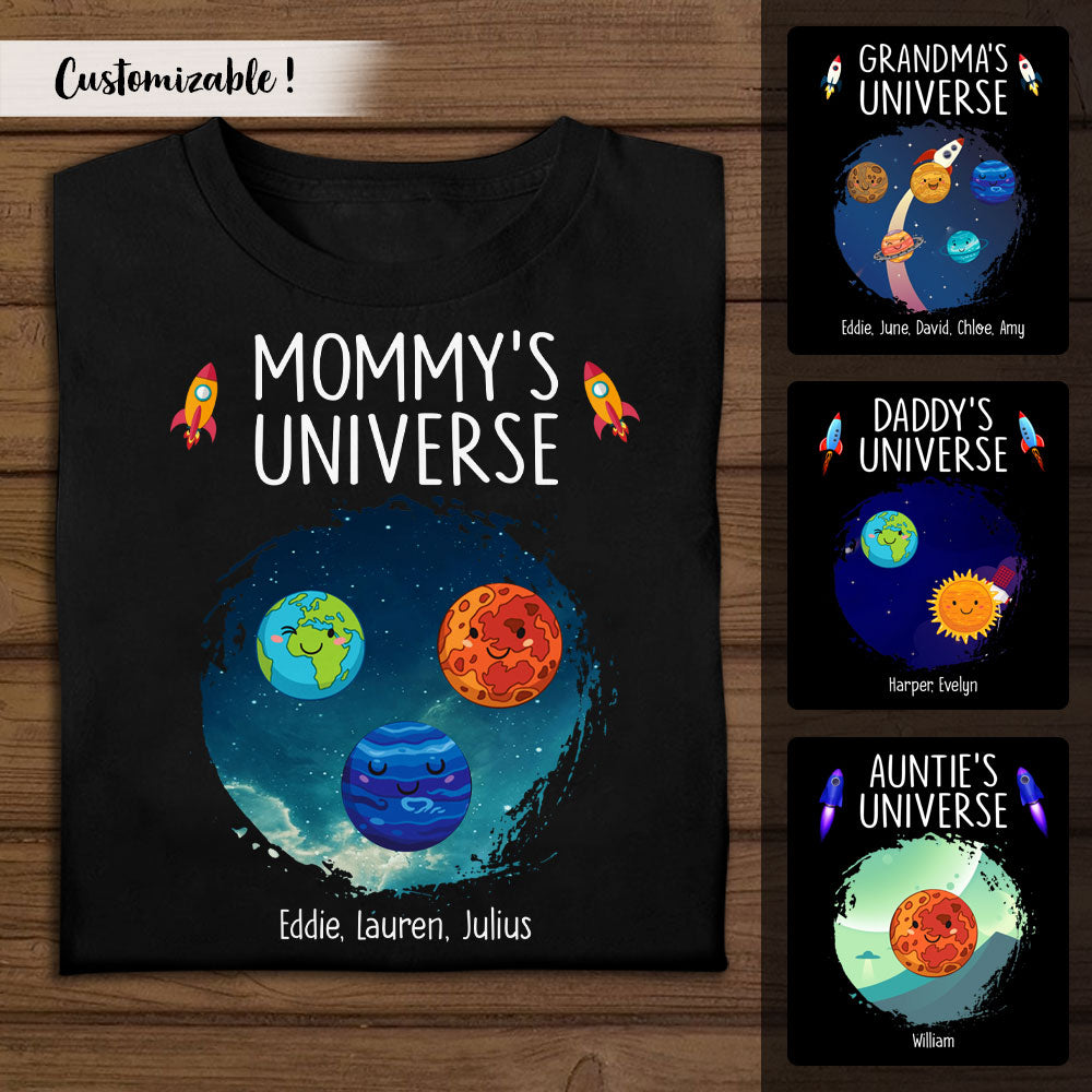 Mommy's Universe Custom Name - Personalized Apparel - Gift For Mom