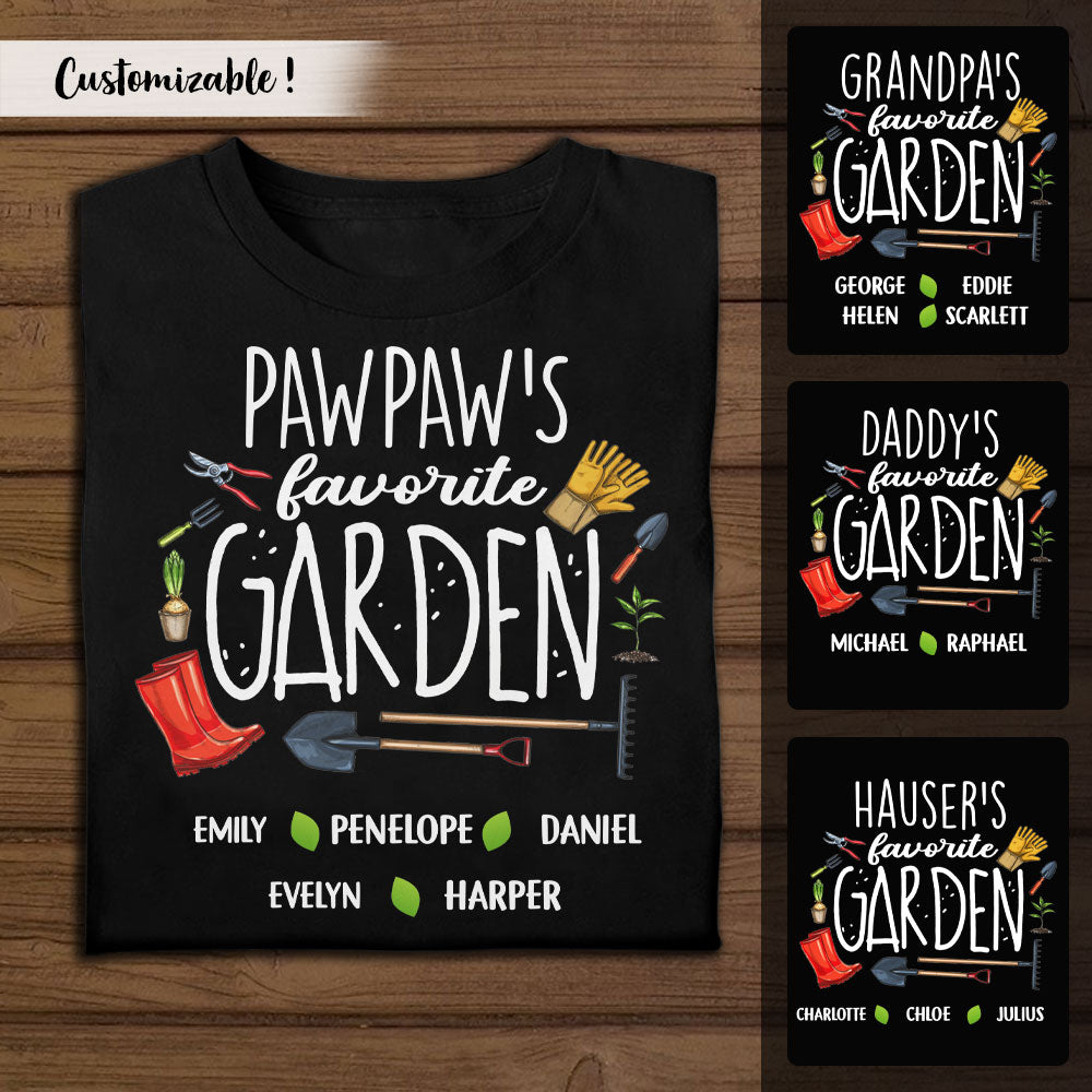 Pawpaw's Favorite Garden - Personalized Apparel - Gardening