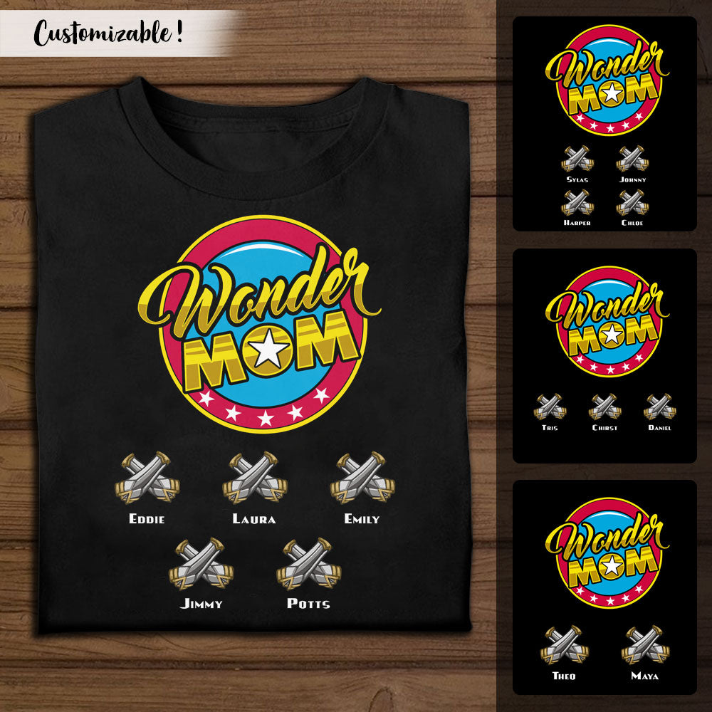 Wonder Mom Personalized Apparel Gift For Mom