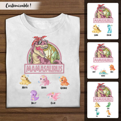 Mamasaurus Dinosaur Personalized Apparel Gift For Mom