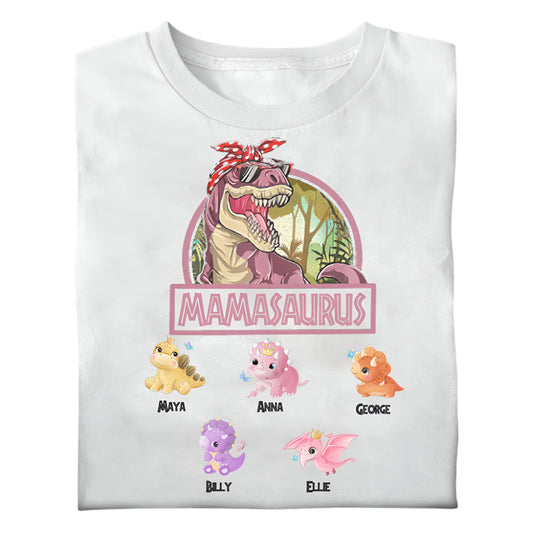 Mamasaurus Dinosaur Personalized Apparel Gift For Mom