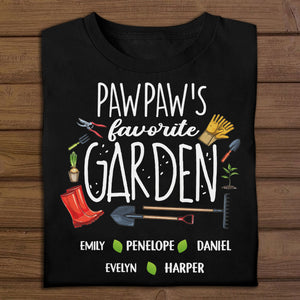 Pawpaw's Favorite Garden - Personalized Shirt - Gardening