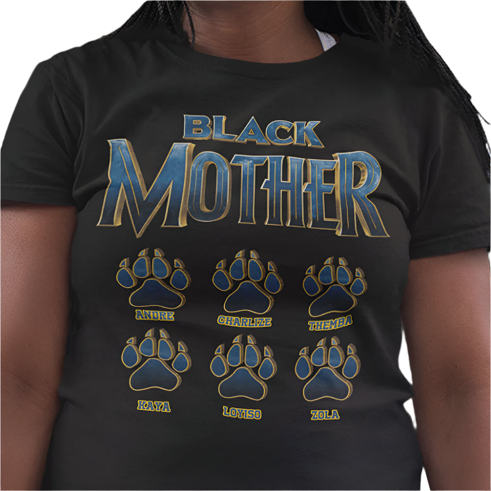 Black Mother Panther Personalized Apparel Gift For Mom