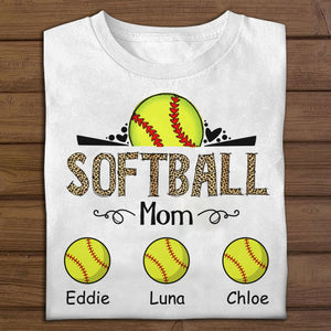 Baseball Mama Custom Name Shirt Gift For Mom