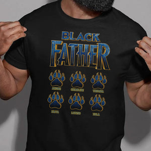 Black Father Panther Personalized Apparel Gift for Father