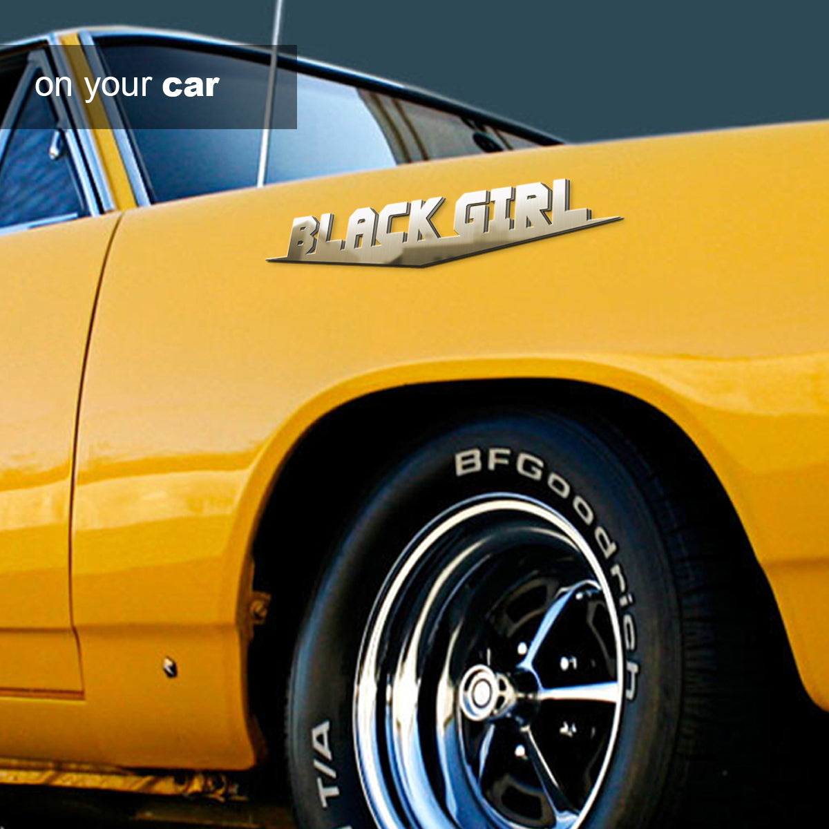 Name Plated Personalized Custom Shape Emblem