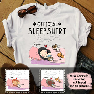 Sleeping Dog and Cat, Official Sleep Shirt Personalized Apparel banner1551cat.jpg?v=1621222146