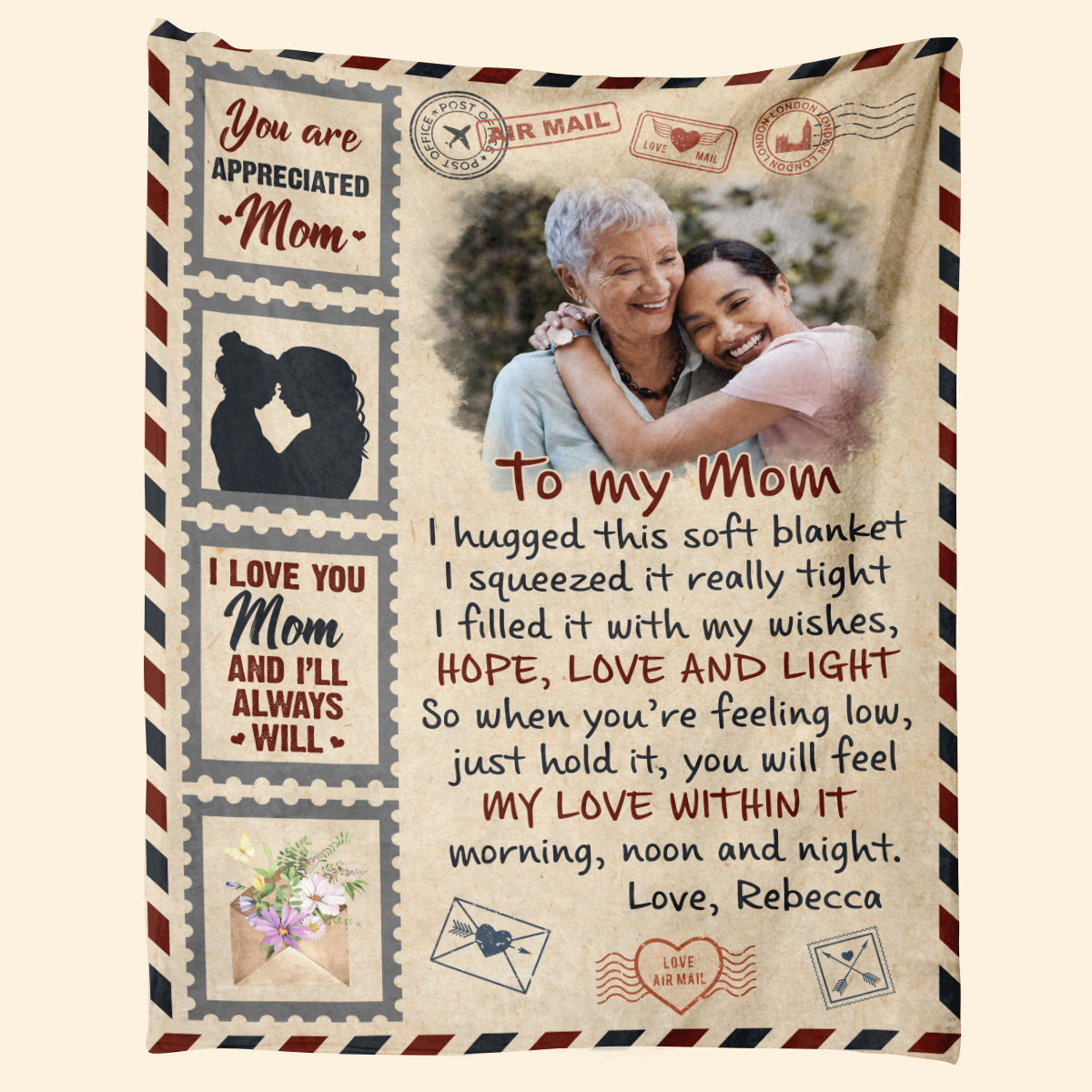 I'll Always Love You, Mom - Personalized Blanket - Mother's Day, Loving, Birthday Gift For Mom, Mother, Mum - From Daughter banner1_af5beb5c-ee25-4f50-83de-c845b184efc5.jpg?v=1678073350