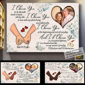 Hand In Hand I Choose You - Personalized Photo Poster & Canvas - Gift For Couple banner1_6ba87681-ea48-4df0-a1f7-fd93e4f52492.jpg?v=1644918632
