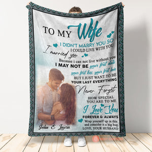 Gift For Wife Blanket, Wolf To My Wife Never Forget How Special You Are To Me Upload Photo banner1_ec9296f2-3e23-4dec-8feb-7a9f2c7df2e1.jpg?v=1672136904