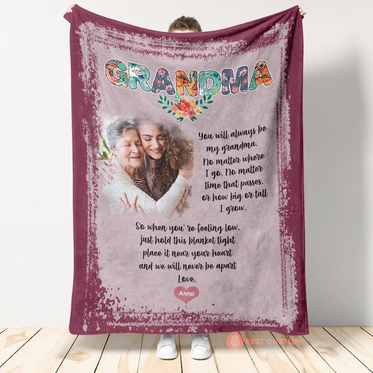 You Will Always Be Our Grandma - Personalized Blanket - Birthday, Mother's Day Gift For Mom, Grandma, Nana, Gigi banner1_d30e92cf-4aa0-4490-98ab-6f85641c0db7.jpg?v=1677297091