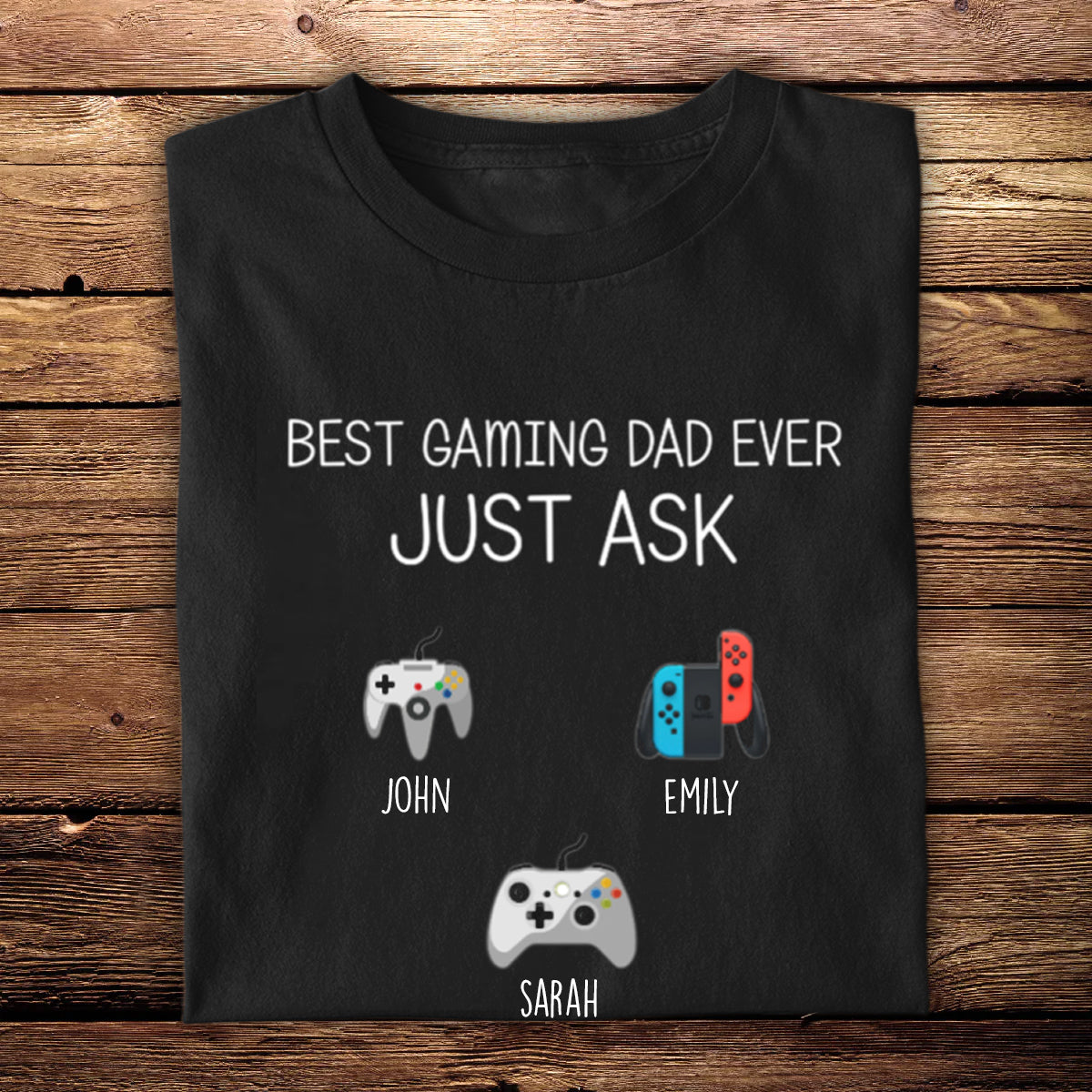 Daddy's Gaming Buddies Custom Apparel Gift For Father