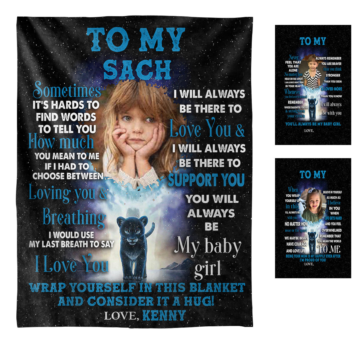 I Pray That You Are Safe And Happy - Personalized Photo Blanket - Gift For Daughter banner1_3565a744-bde8-442a-99f1-e1c0d1890c49.jpg?v=1644998337