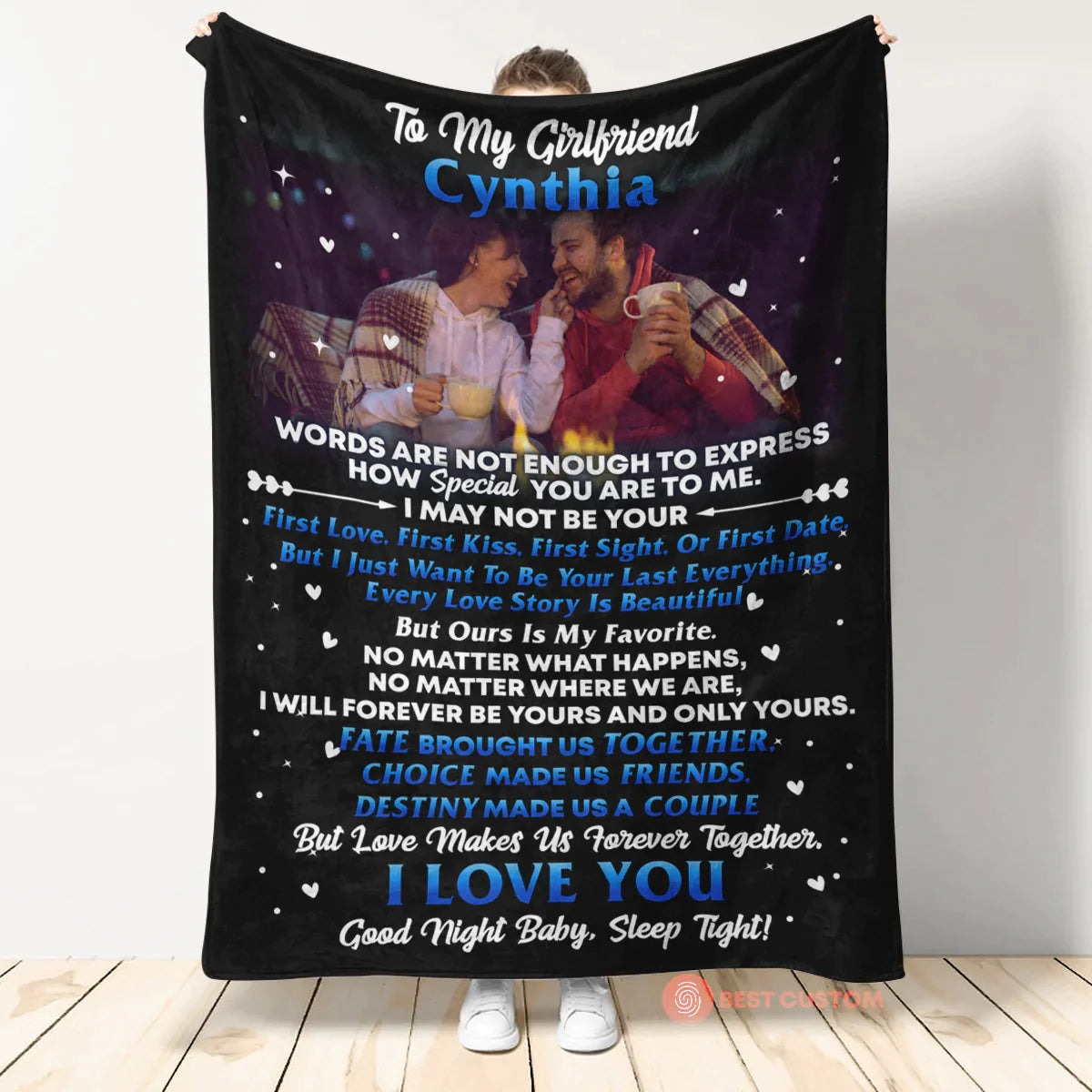 Best Valentine Gift For Girlfriend, Words Are Not Enough To Express How Special You Are To Me Upload Photo Blanket banner1_233c0c55-e603-4328-a761-6ae9d025a390.webp?v=1673233347
