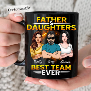 Father & Daughter Best Team Ever Custom Mug Gift For Father