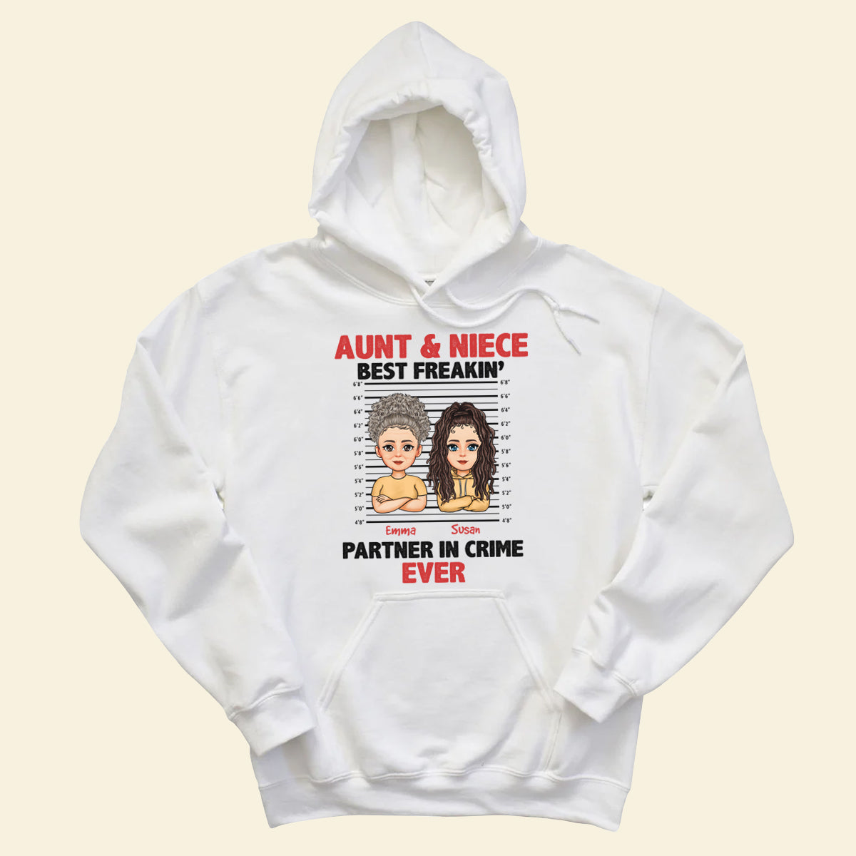 Auntie & Niece Best Partner In Crime - Personalized Apparel - Loving, Birthday, Gift For Aunt, Auntie, Niece banner2_ba562cf3-d438-4bb3-80da-e5d0c5479483.jpg?v=1680494753