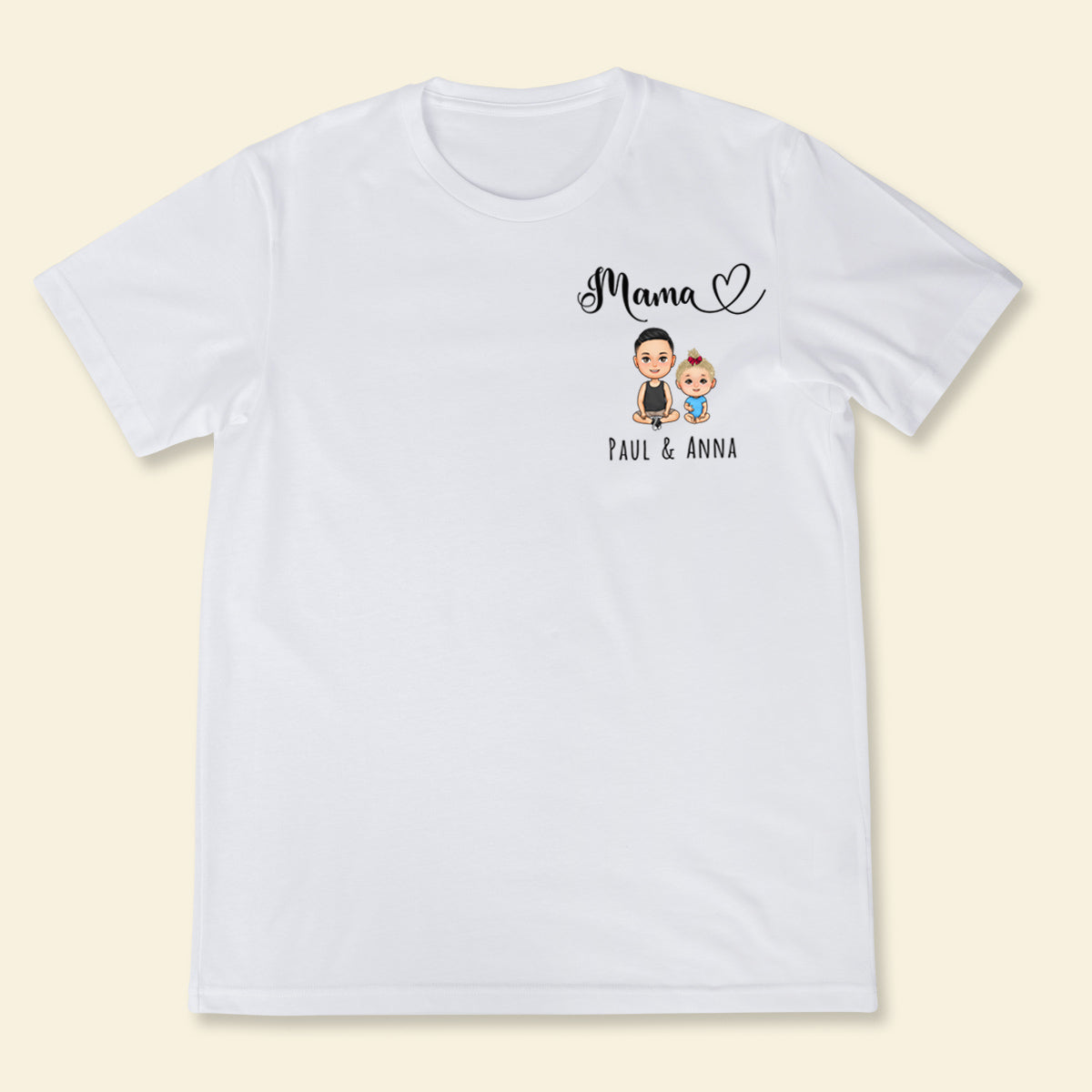 Mommy With Kids - Personalized Apparel - Gift For Mum, Mommy, Mother's Day