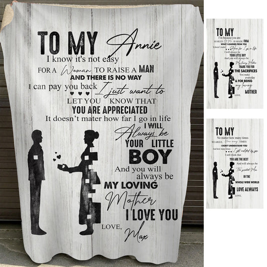 I Will Always Be Your Little Boy - Personalized Blanket - Gift For Mom banner2_3_4d20d55d-5bb8-4158-a3f7-1a0c2f16bae6.jpg?v=1644998341