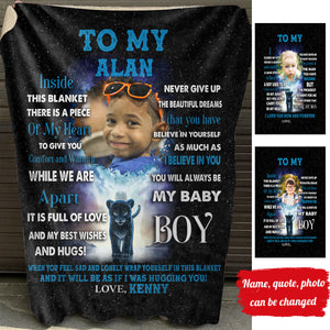 I Pray That You Are Safe And Happy - Personalized Photo Blanket - Gift For Son banner2_23316921-7829-442b-8d95-ed3315583af1.jpg?v=1644998345