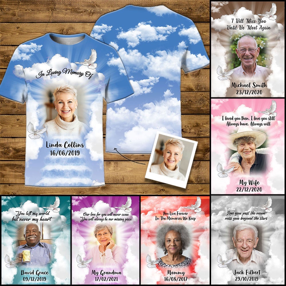 Until We Meet Again Personalized Photo 3D All Over Print Shirt Memorial S