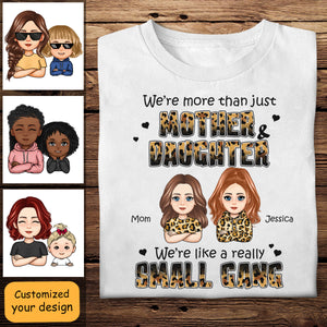 Small Gang Leopard Realistic Mother And Daughter - Personalized Apprael - Mother's Day, Gift For Mother