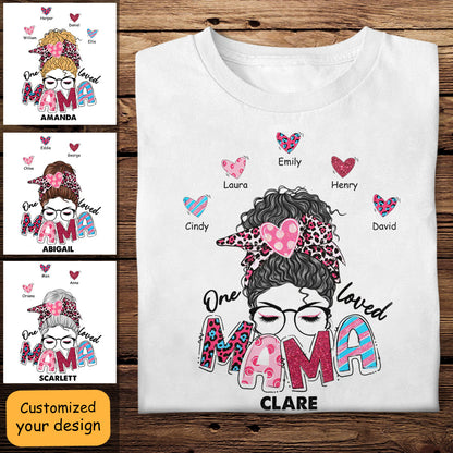 One Loved Mama Personalized Apparel Gift For Mom