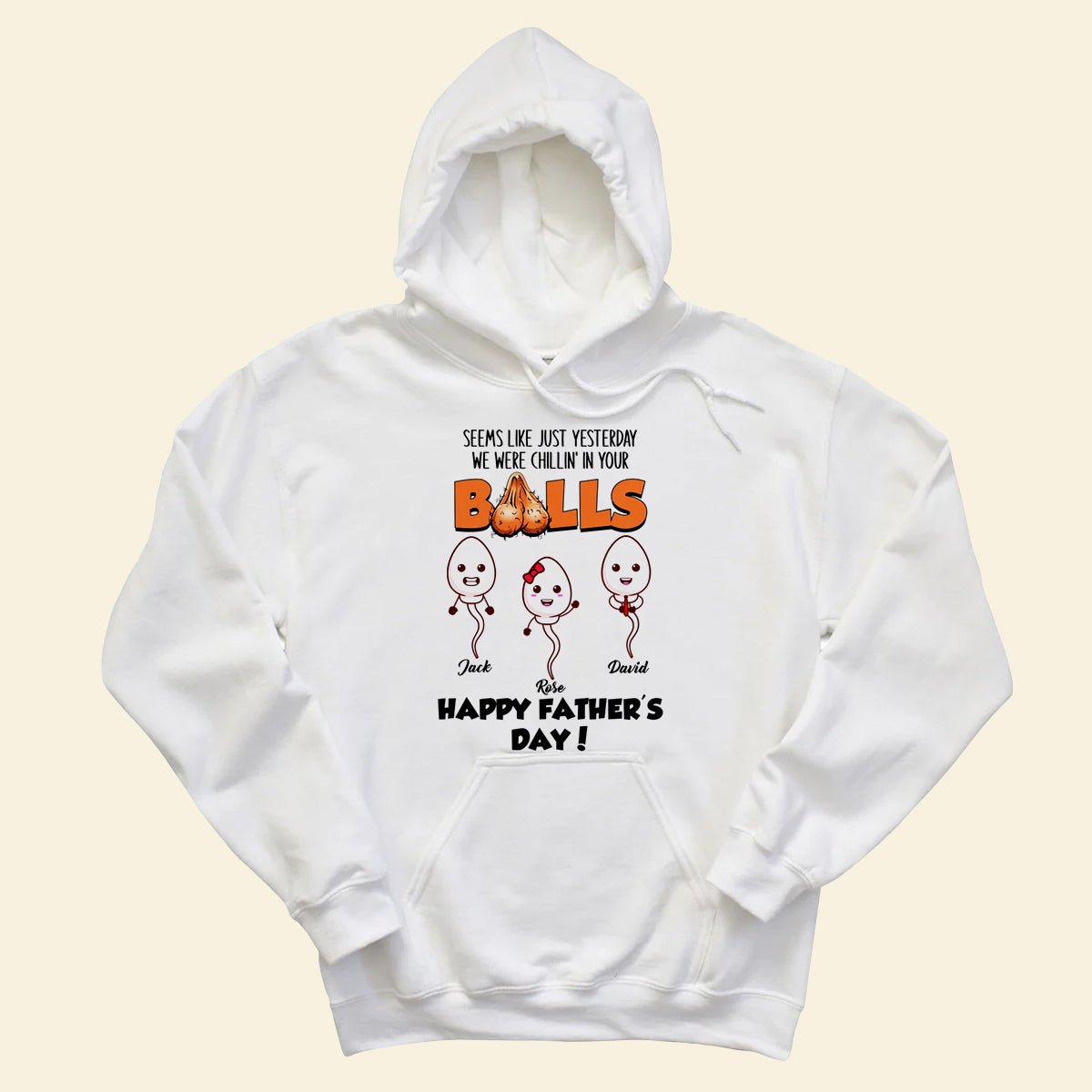 We Were Chillin' In Your Balls Personalized Apparel Gift For Father