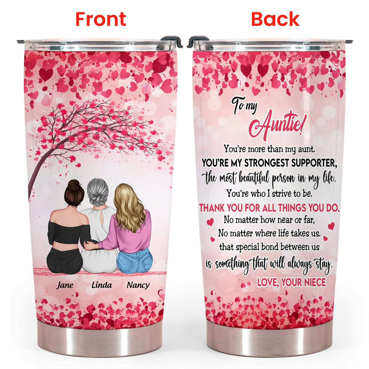 You're More Than My Aunt - Personalized Tumbler - Loving, Birthday, Gift For Auntie, Aunt banner3_3b7c503a-6006-4a15-ab00-4ae10dd1edca.jpg?v=1679383436